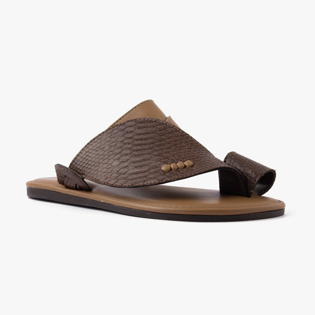 حذاء شرقي تركي ملمس قشري (المريح)