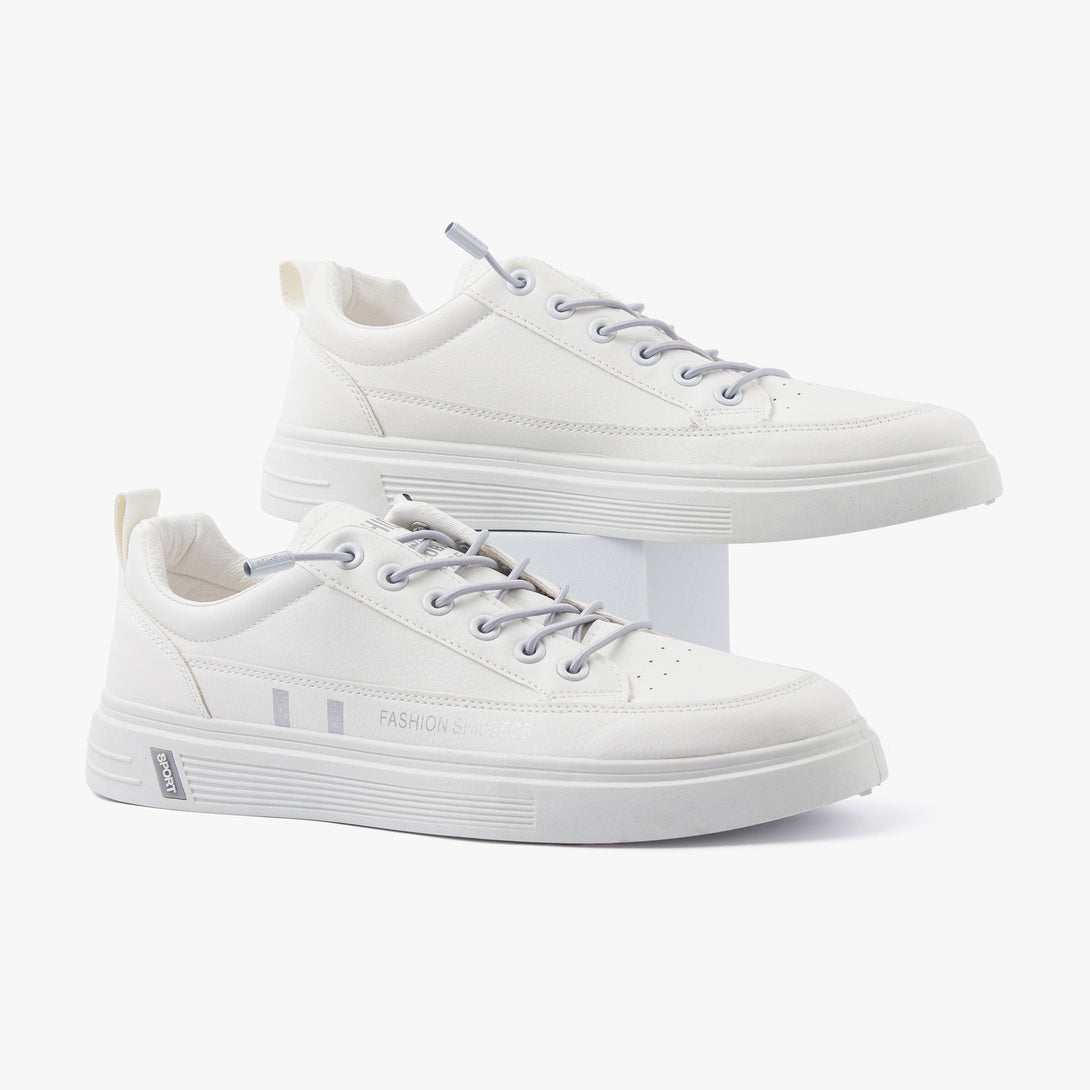 كلاريوس | حذاء كاجوال رجالي أبيض/رصاصي من كلاريوس 4