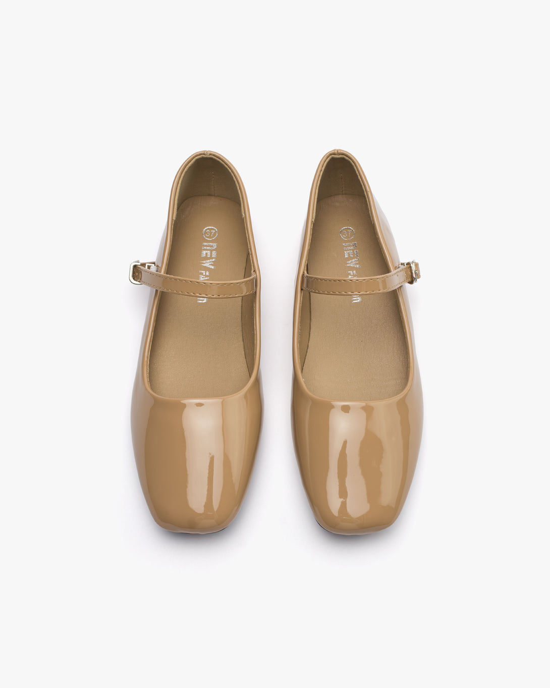 حذاء فلات ماري جين لامع