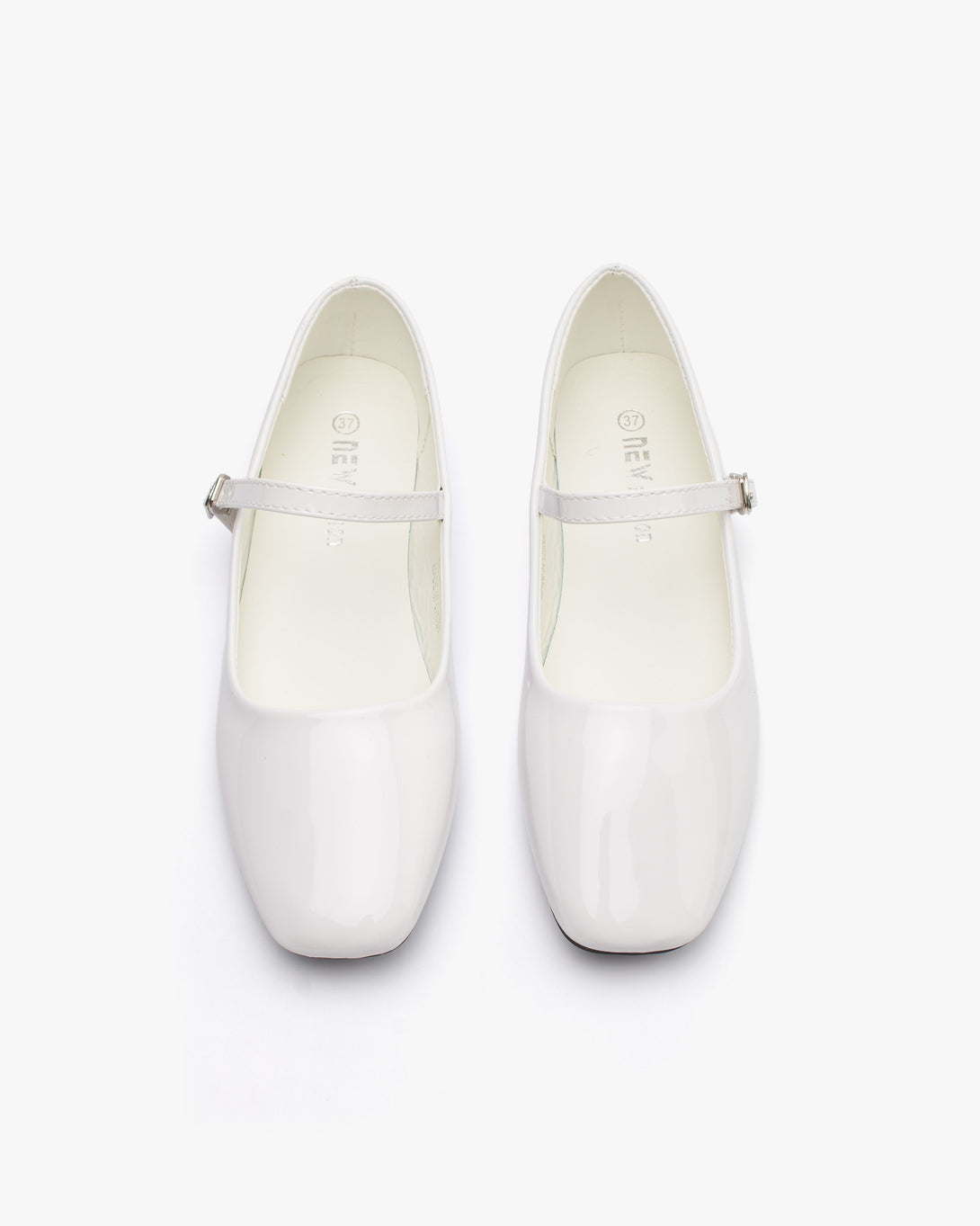 حذاء فلات ماري جين لامع