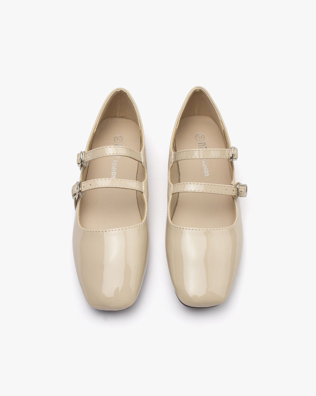 حذاء فلات ماري جين لامع