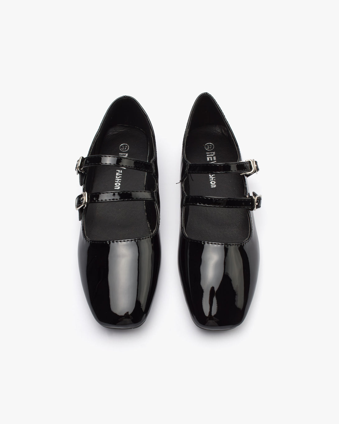 حذاء فلات ماري جين لامع