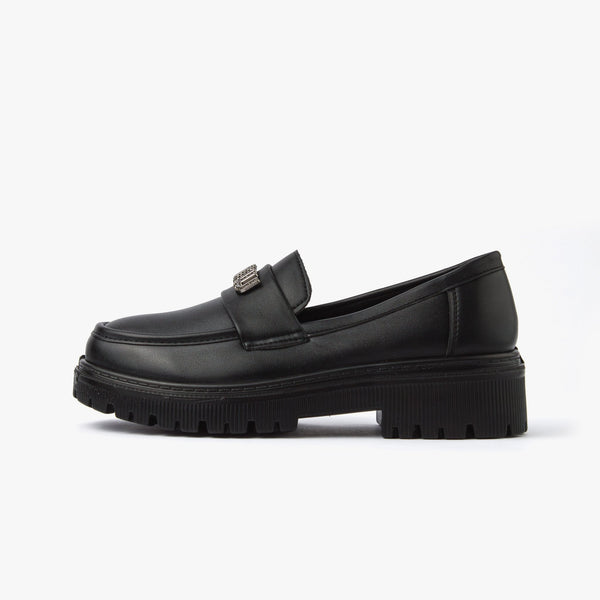 حذاء لوفر نسائي أسود