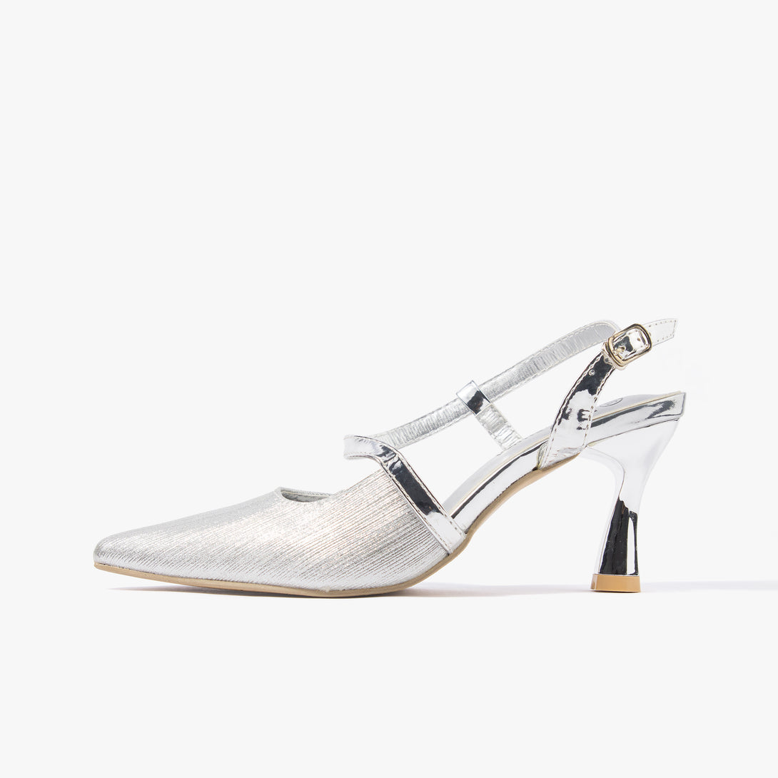 حذاء نسائي كعب متوسط سلاينغ باك