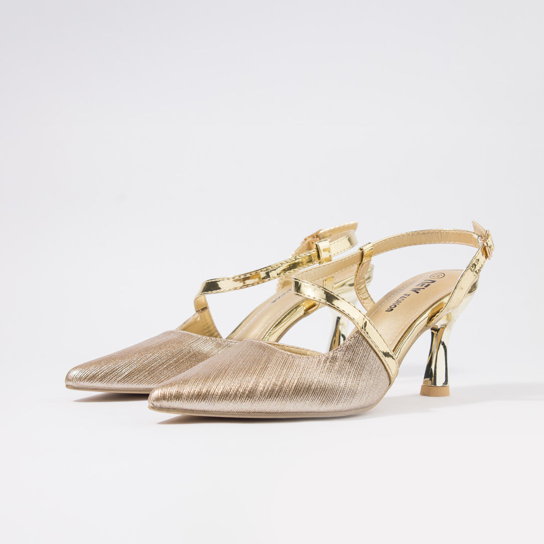 حذاء نسائي كعب متوسط سلاينغ باك