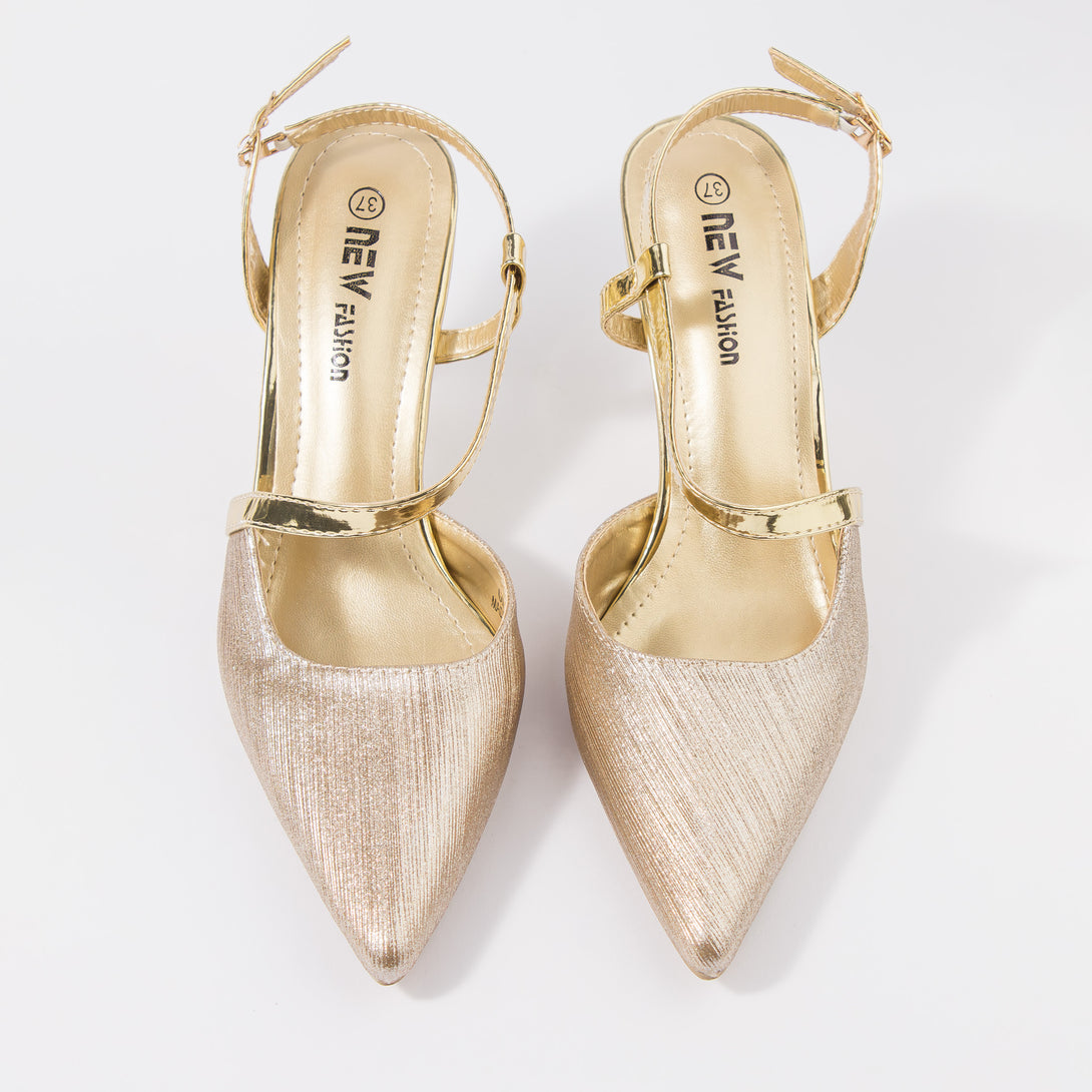 حذاء نسائي كعب متوسط سلاينغ باك