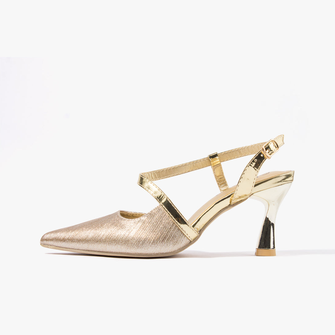 حذاء نسائي كعب متوسط سلاينغ باك