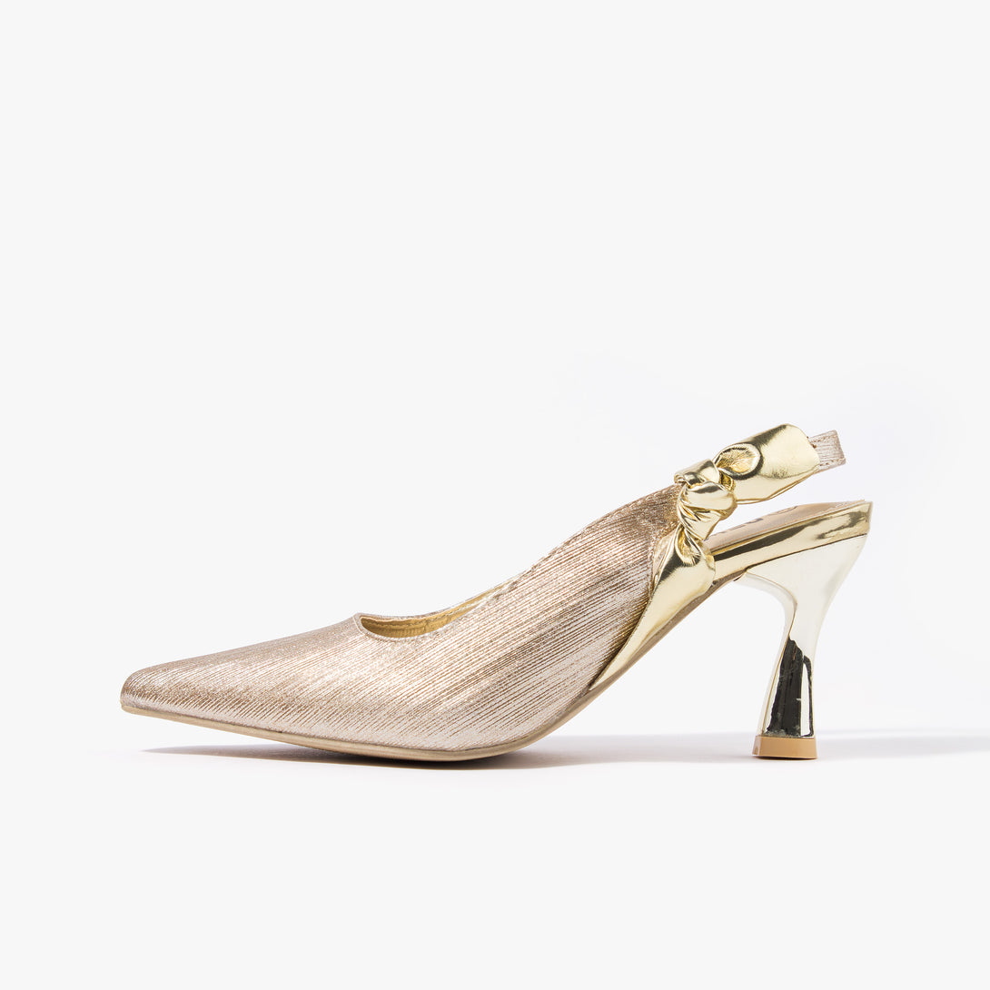 حذاء نسائي كعب متوسط سلاينغ باك