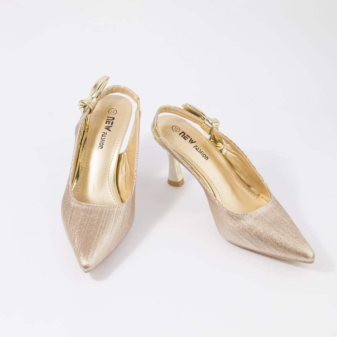 حذاء نسائي كعب متوسط سلاينغ باك