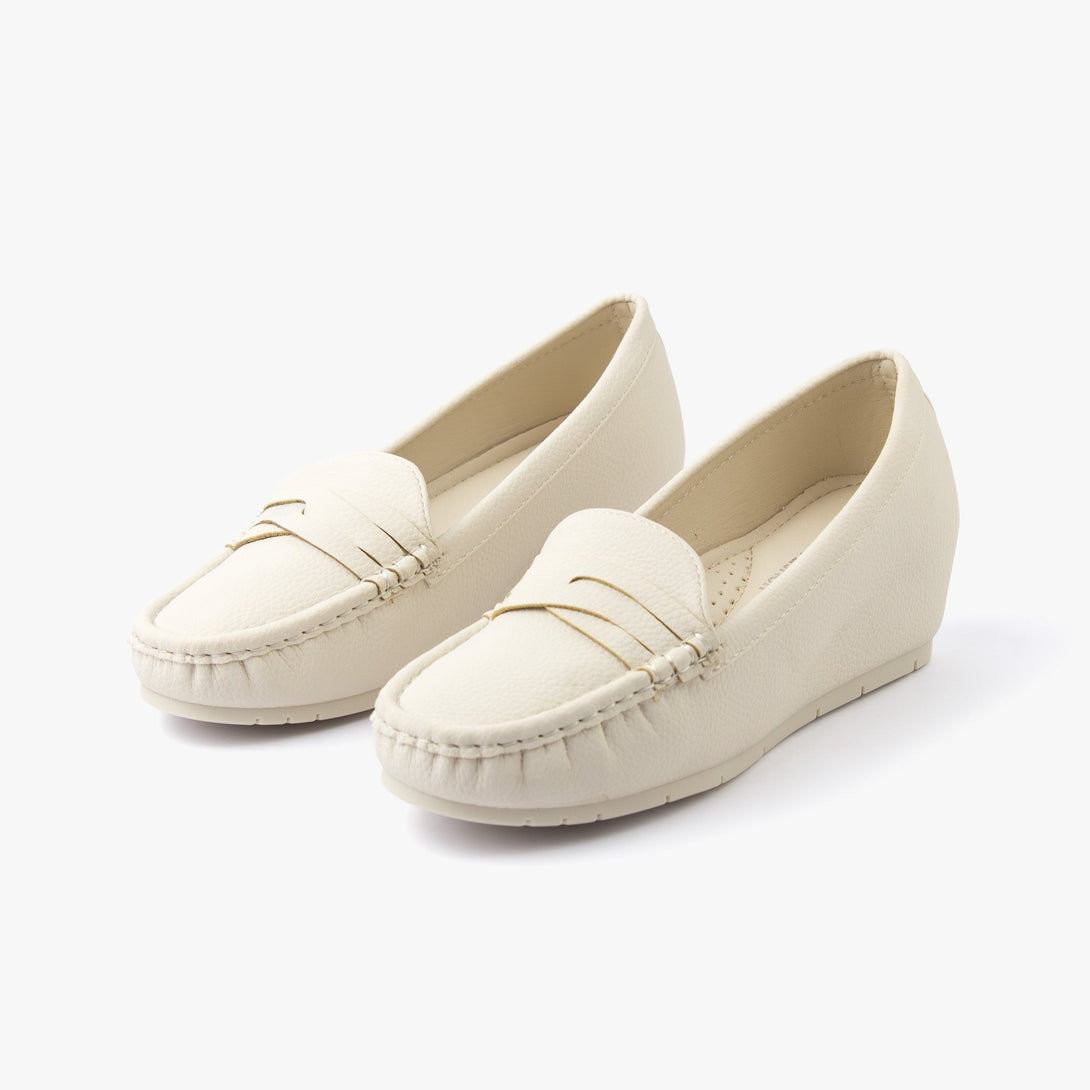 حذاء لوفر بكعب ويدج نسائي