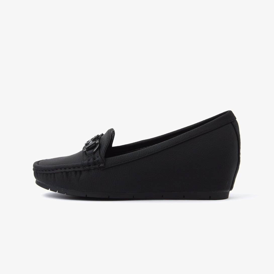 حذاء لوفر بكعب ويدج نسائي