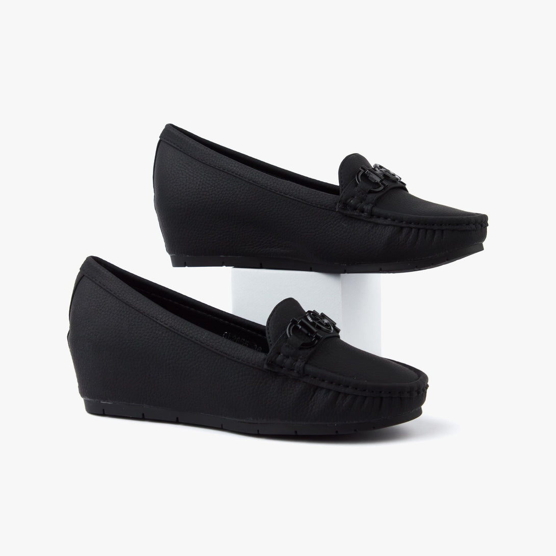 حذاء لوفر بكعب ويدج نسائي