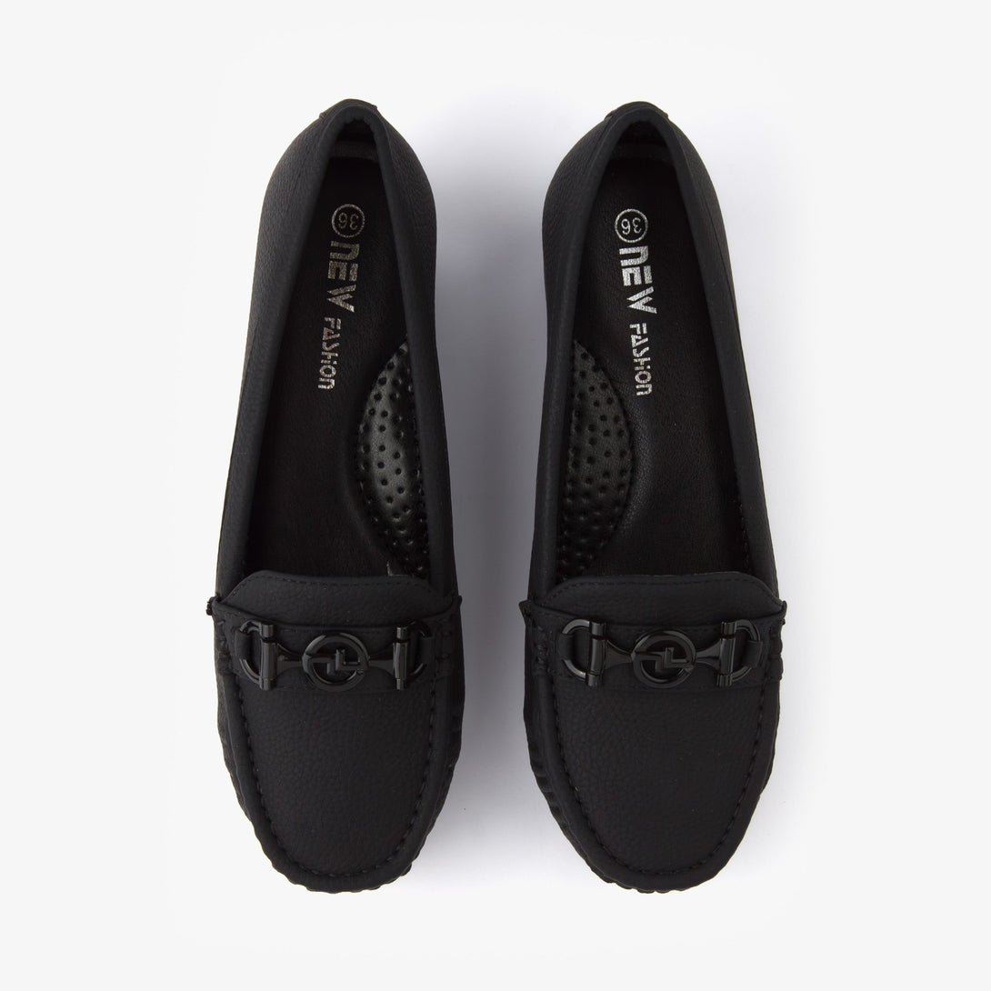 حذاء لوفر بكعب ويدج نسائي