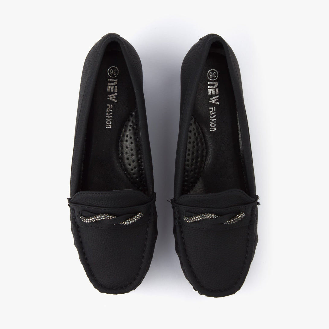 حذاء لوفر بكعب ويدج نسائي