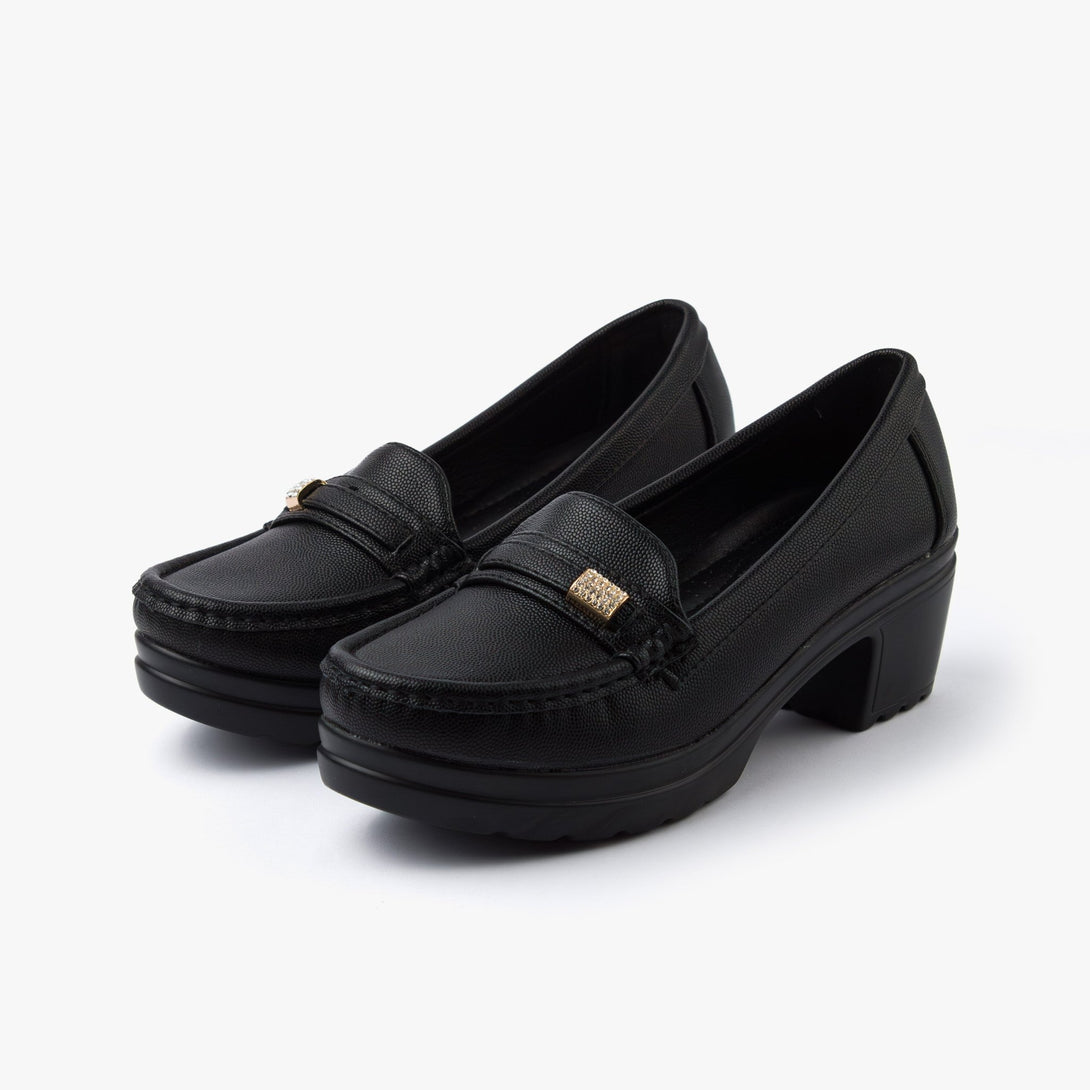 حذاء لوفر بكعب نسائي