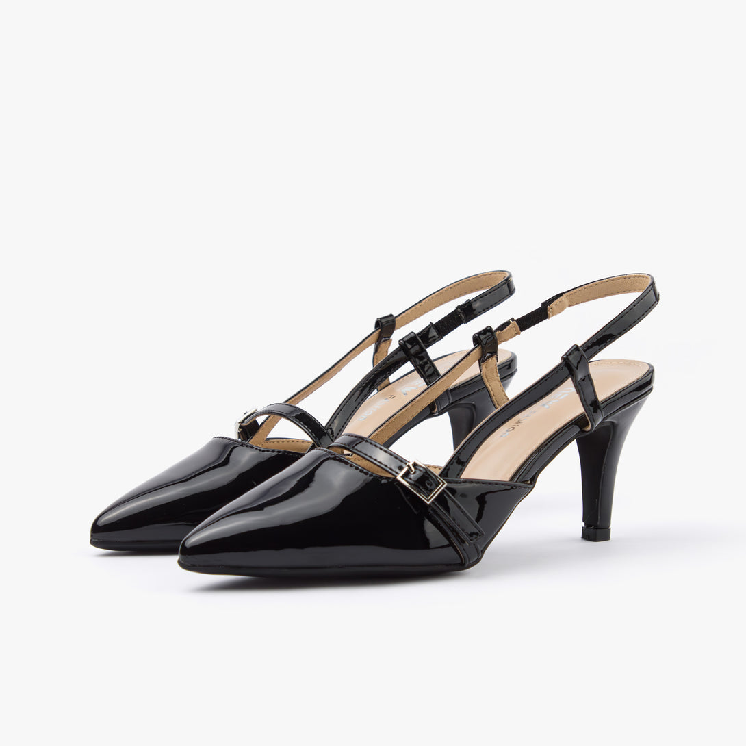 حذاء نسائي كعب متوسط سلاينغ باك