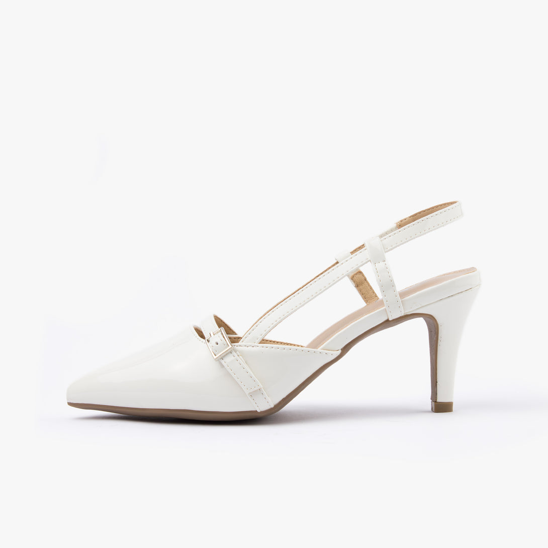 حذاء نسائي كعب متوسط سلاينغ باك