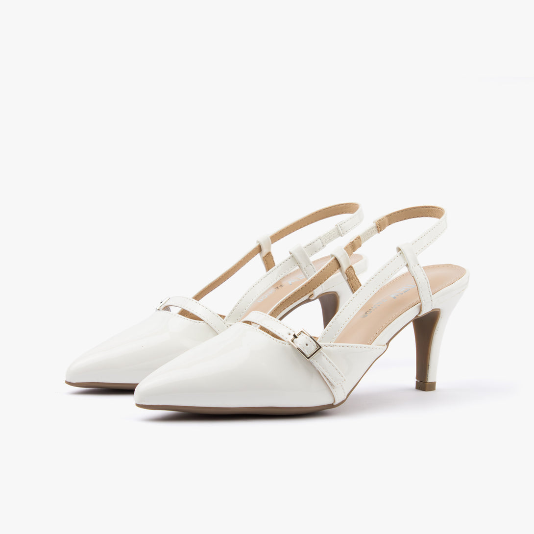 حذاء نسائي كعب متوسط سلاينغ باك