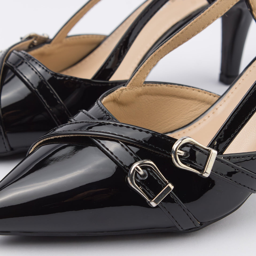 حذاء نسائي كعب متوسط سلاينغ باك