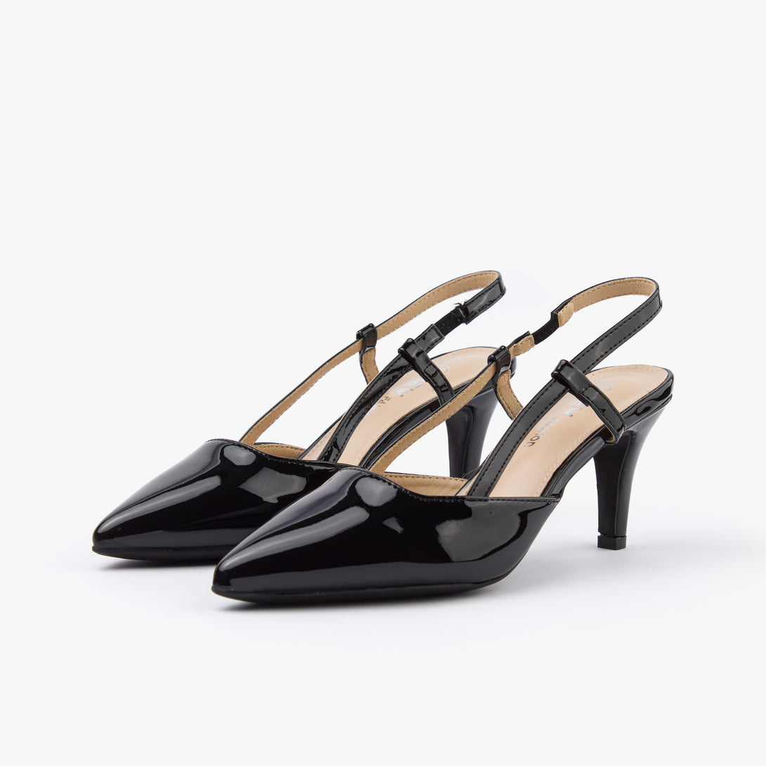 حذاء نسائي كعب متوسط سلاينغ باك