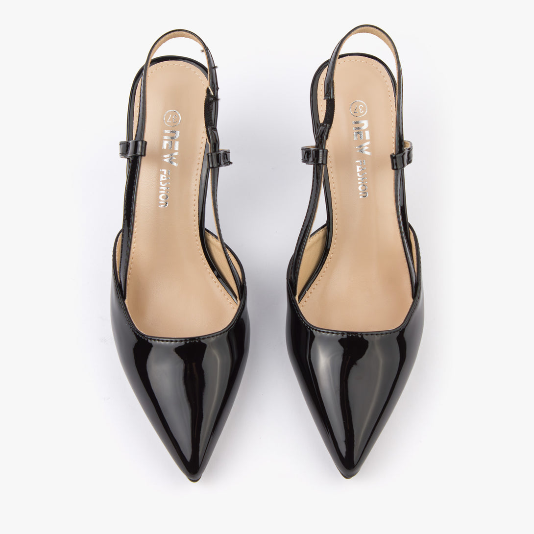 حذاء نسائي كعب متوسط سلاينغ باك