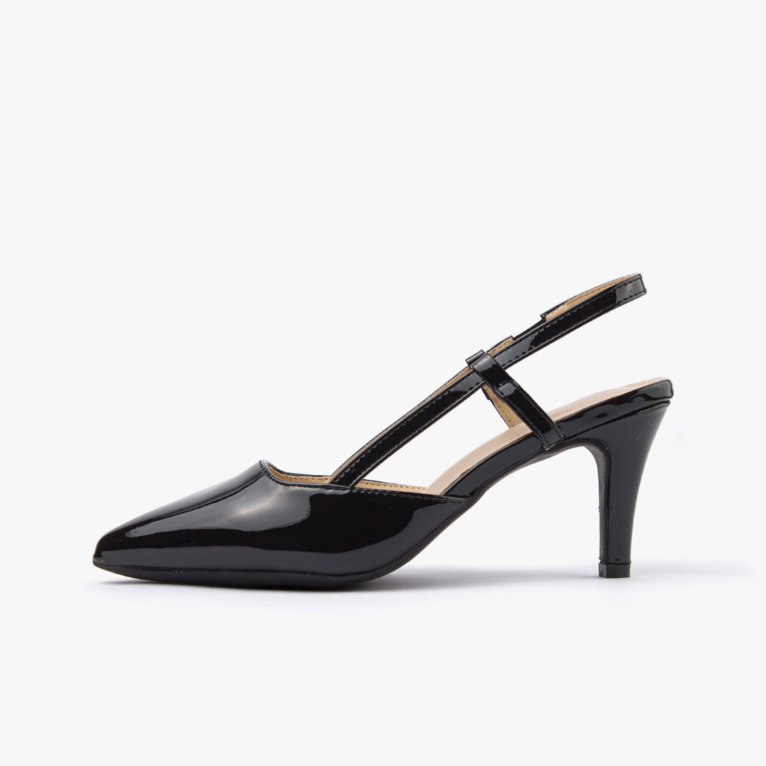 حذاء نسائي كعب متوسط سلاينغ باك