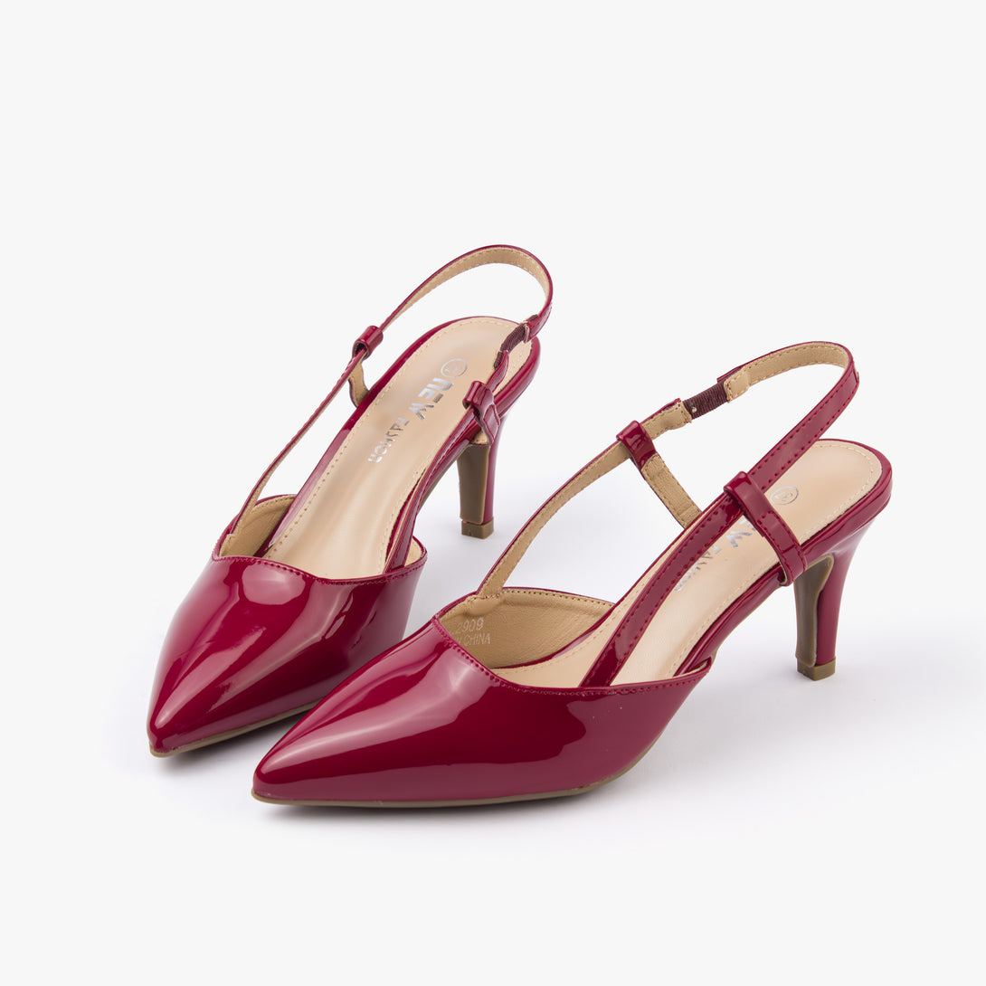 حذاء نسائي كعب متوسط سلاينغ باك