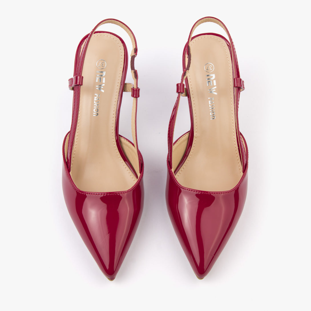 حذاء نسائي كعب متوسط سلاينغ باك