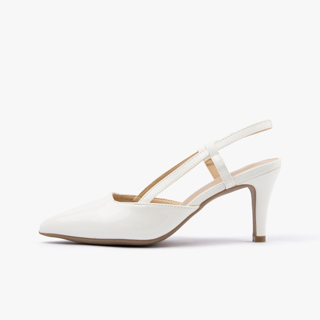 حذاء نسائي كعب متوسط سلاينغ باك