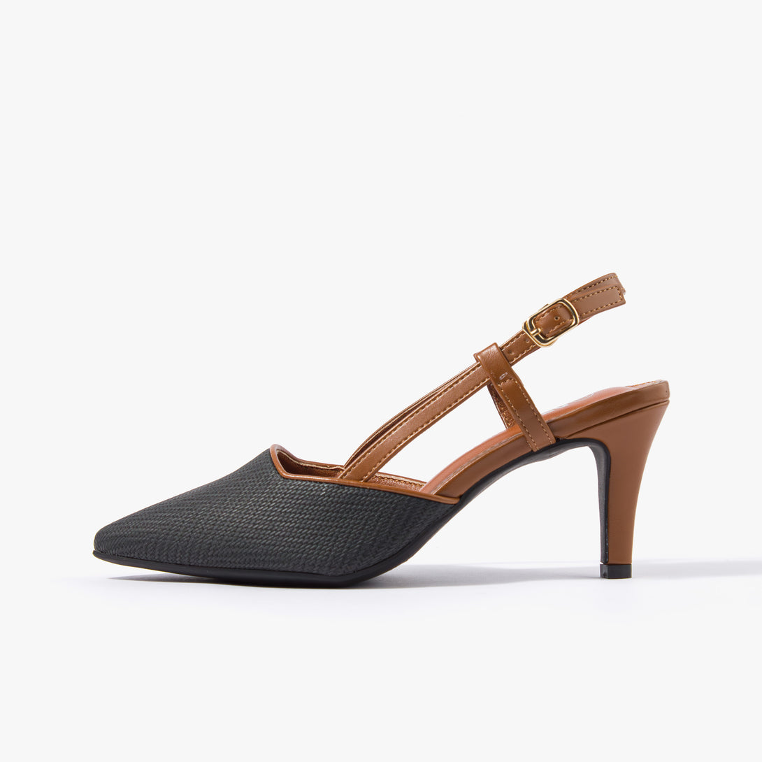 حذاء نسائي كعب متوسط سلاينغ باك