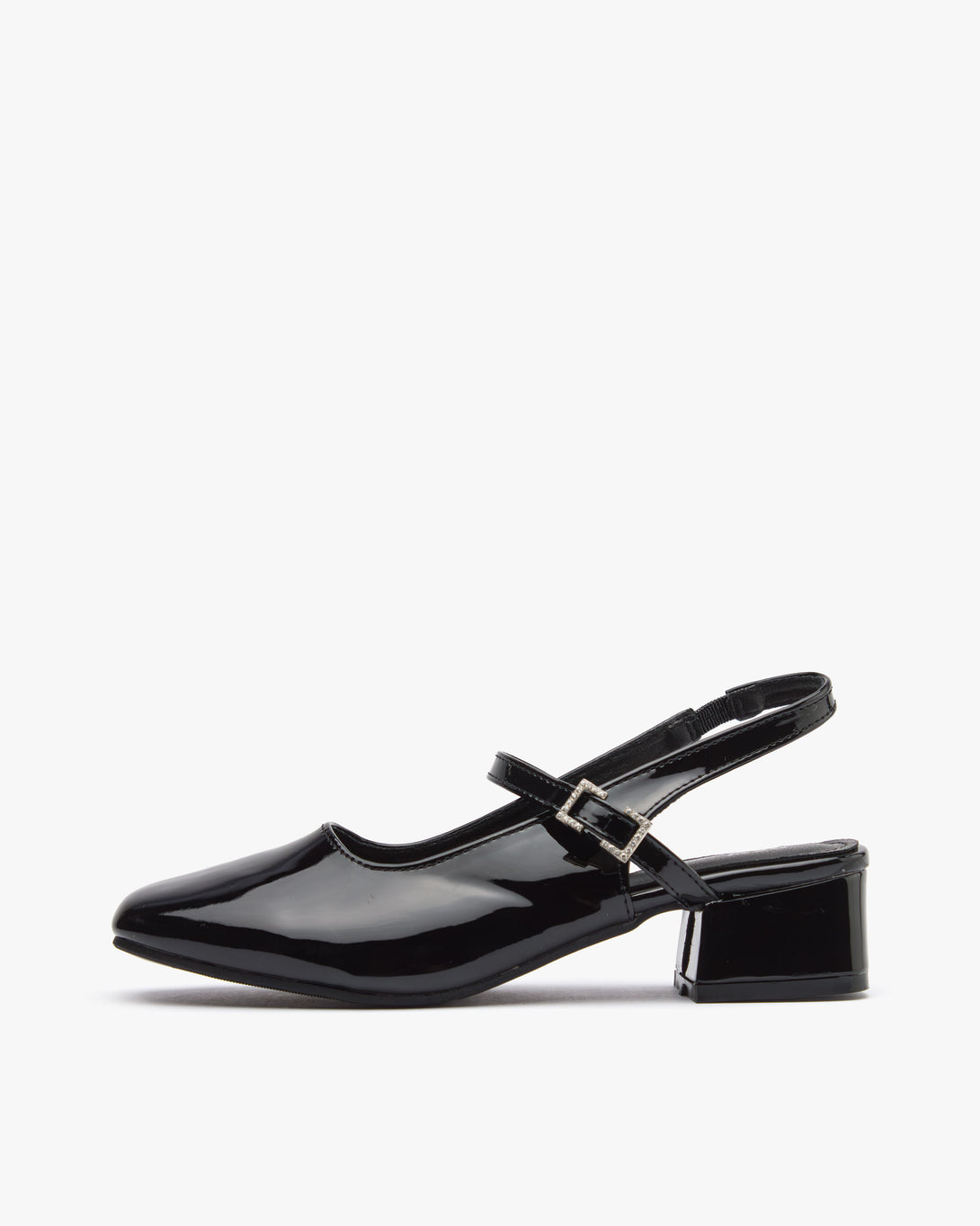 حذاء ماري جين بكعب عريض