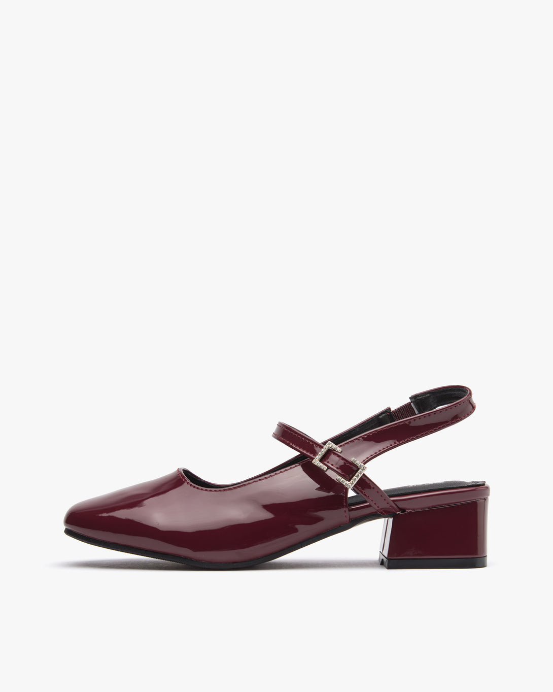 حذاء ماري جين بكعب عريض