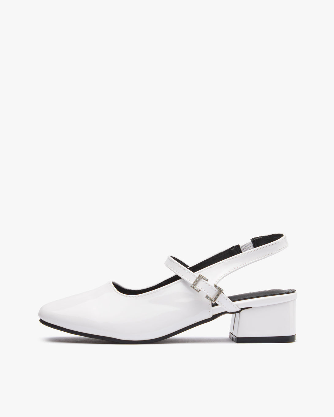 حذاء ماري جين بكعب عريض