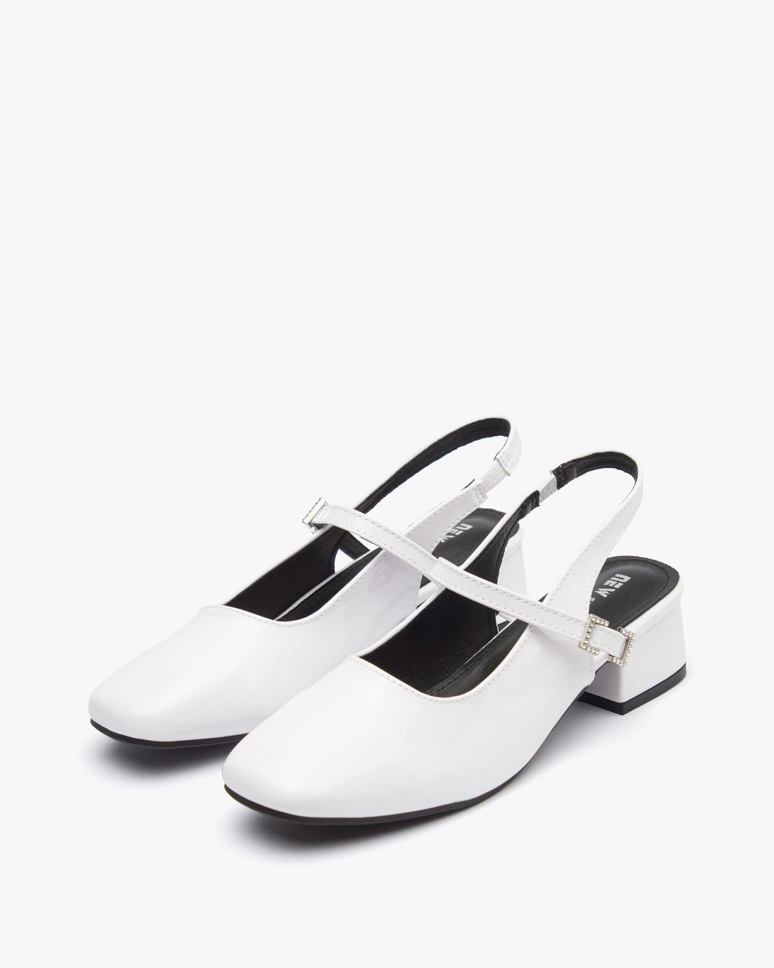 حذاء ماري جين بكعب عريض