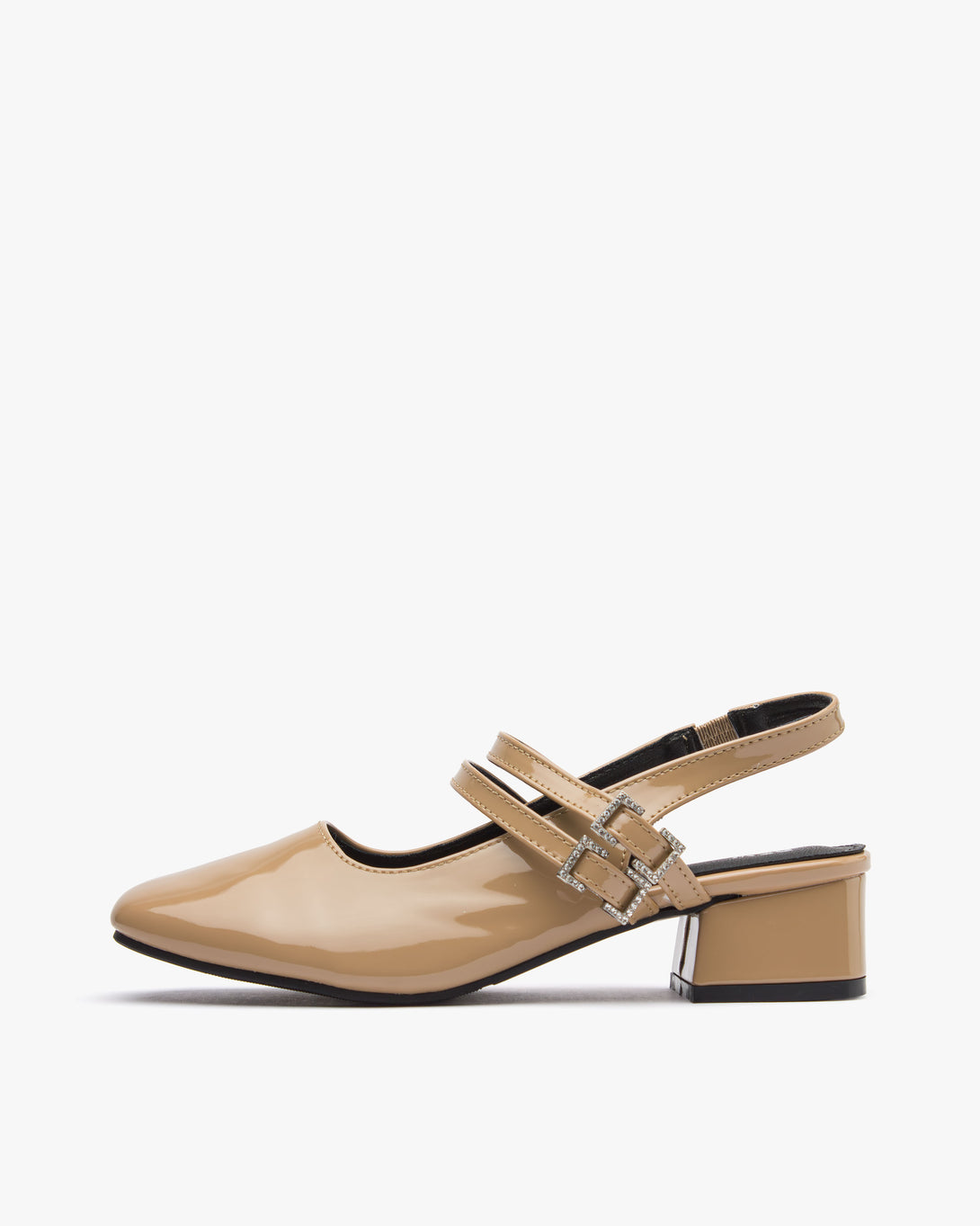 حذاء ماري جين بكعب عريض